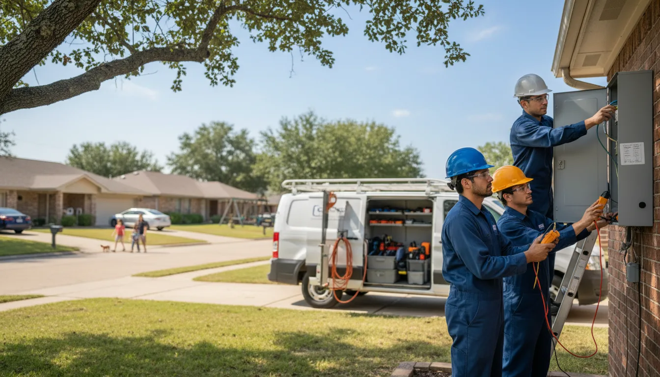 Certified electrician providing emergency electrical services in Mcleod, ND